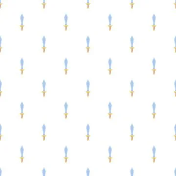 Swords pattern repeat creating a seamless background design Illustration