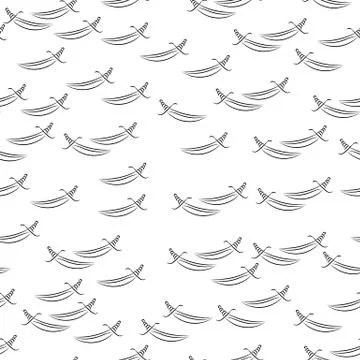 Swords seamless pattern Stock Illustration