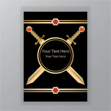 Swords weapon concept Illustrazione stock