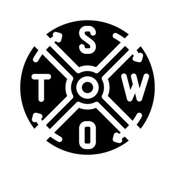 Swot analysis glyph icon vector illustration Stock Illustration