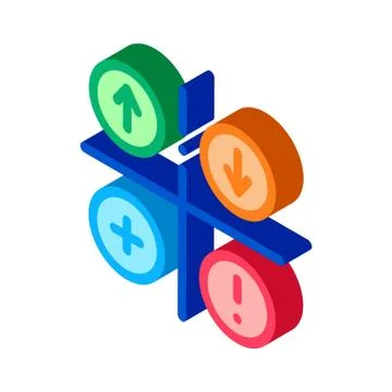Swot Analysis isometric icon vector illustration Illustrazione stock
