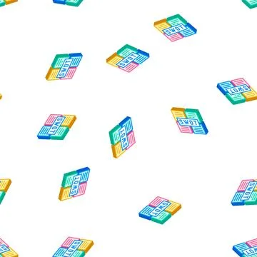 Swot analysis isometric icon vector color illustration Stock Illustration