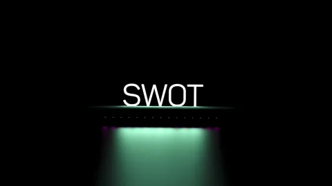 SWOT business concept,animation.3D render Stock Footage 302030093