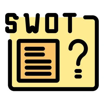 Swot framework is used to evaluate strengths, weaknesses, opportunities, and  Stock Illustration
