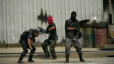 S.W.A.T. performance Video stock 11482259