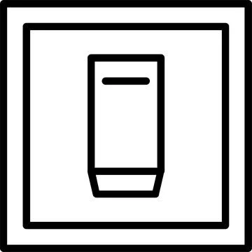 Swtich Line Icon Design Stock Illustration