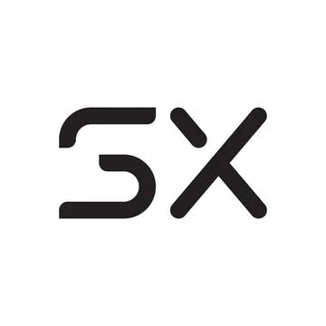 Sx initial letter vector logo icon Stock Illustration