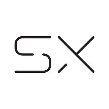 Sx initial letter vector logo icon Stock-Illustration