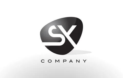 SX Logo.  Letter Design Vector. Stock Illustration
