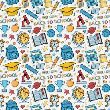 Sxhool pattern Stock Illustration