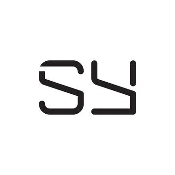 Sy initial letter vector logo icon 스톡 일러스트
