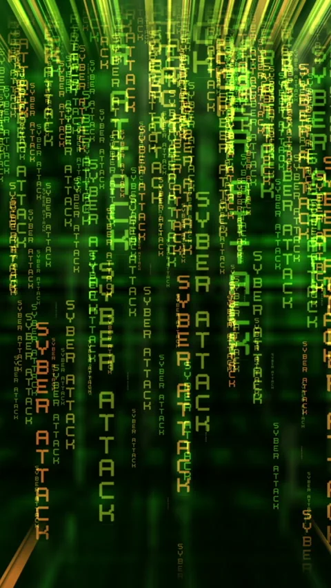 Syber attack on the web concept vertical video Stock Footage 259850248