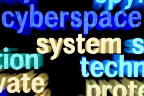 Syberspace system Stock-Illustration