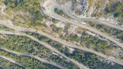 Сycling on a mountain road. Stock Footage 114770389