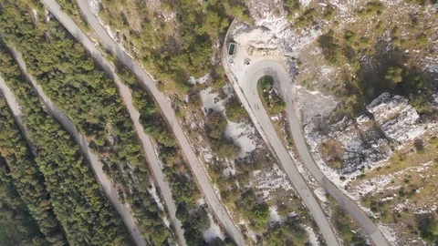 Сycling on a mountain road. Stock Footage 114770412