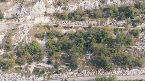 Сycling on a mountain road. Stock Footage 114770427