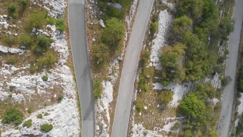 Сycling on a mountain road. Stock Footage 114770432