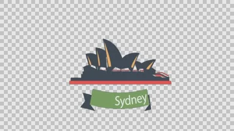 Sydney Animated Logo Stock Footage 56725159