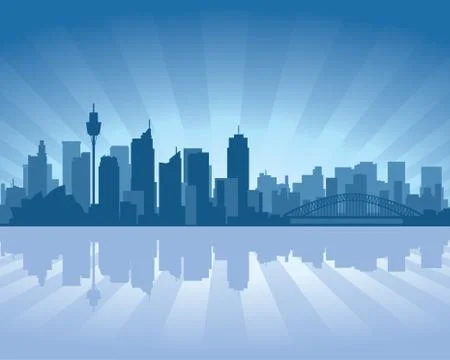 Sydney, australia skyline Stock Illustration