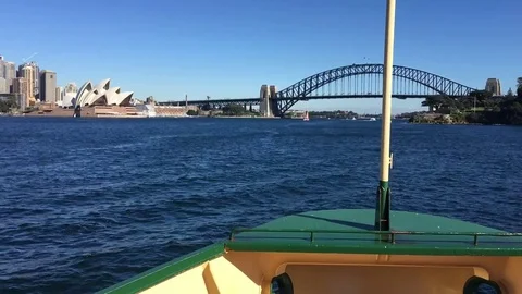 Sydney Bay on Ferry Timelapse Video stock 71589029