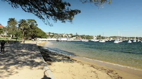 Sydney beach panning shot Stock-Footage 59660908