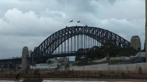 Sydney Bridge From Harbour View Video stock 49026803