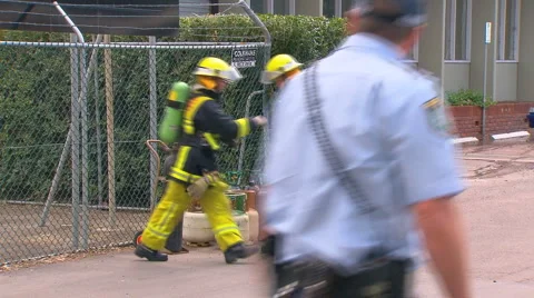 Sydney Building Fire &amp; Evacuations PT2 Stock Footage 2280580
