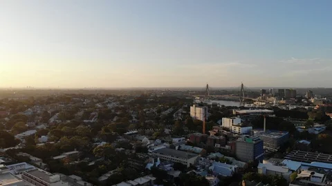 Sydney CBD aerial view 2 Stock Footage 121149065