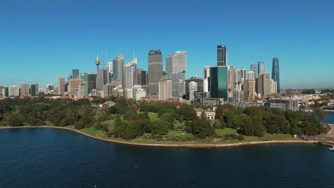 Sydney CBD From the Sky | Drone View of Australias Economic Hub Vidéo 347648888