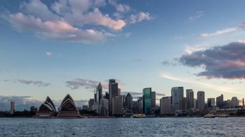 Sydney CBD Sunset Timelapse in 4k 動画素材 66862023