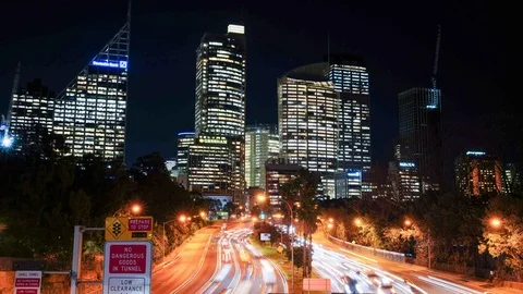 Sydney CBD timelapse Video stock 92739860
