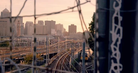 Sydney Central Station Train Stock Footage 127877544