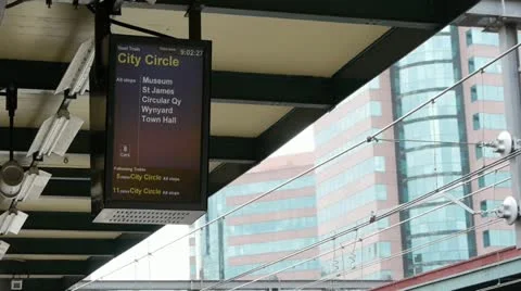 Sydney Central Station Train stop Video stock 11807580