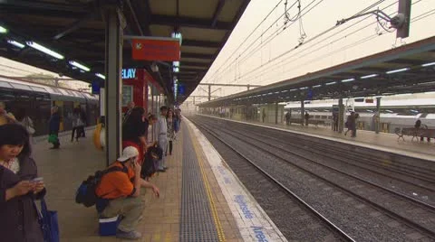 Sydney Central Train Station with commuters PT2 Stock Footage 10583848