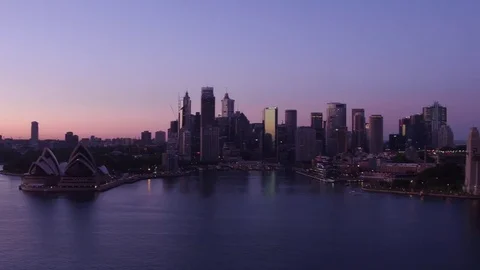 Sydney City at dawn Stock Footage 72604016