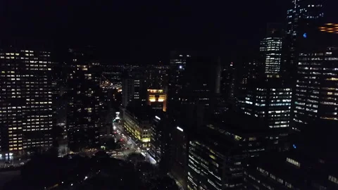 Sydney city at night Stock Footage 168259935