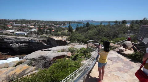 SYDNEY COASTLINE CLIFFS PACIFIC OCEAN Stock Footage 46813668