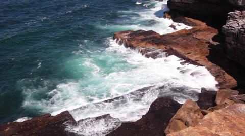 SYDNEY COASTLINE CLIFFS PACIFIC OCEAN Stock Footage 46815590