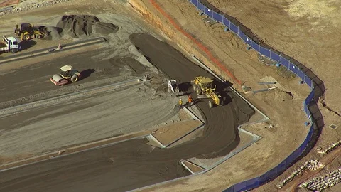 Sydney Construction Site Aerial Stock Footage 70355584