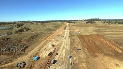 Sydney Construction Site Aerial Stock Footage 70368087