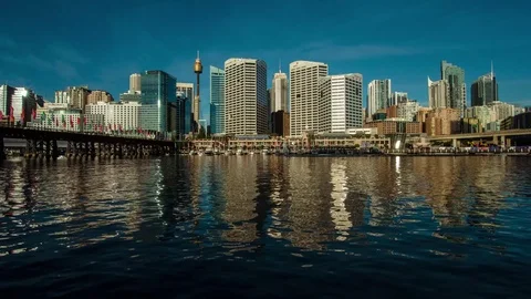 Sydney Darling Harbour Timelapse Stock Footage 78715877