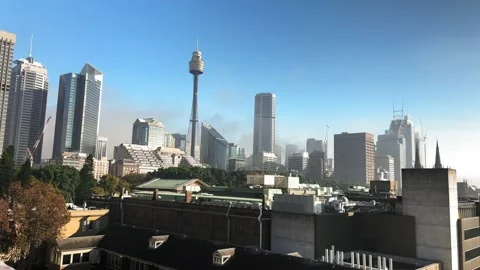Sydney Fog Stock Footage 153392946