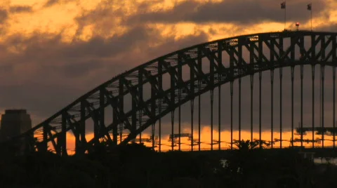 Sydney Harbor Bridge Stock Footage 265107