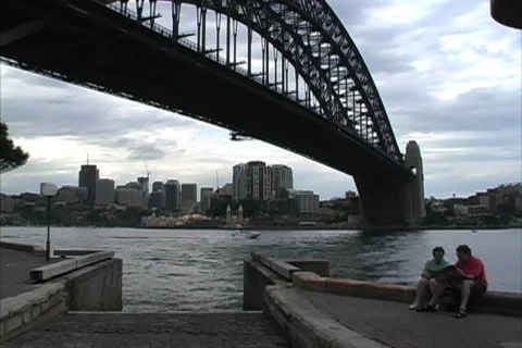 Sydney Harbor bridge Stock Footage 467084