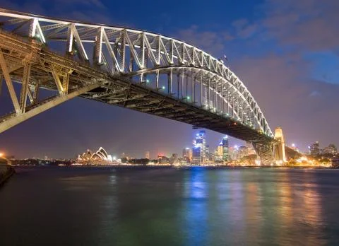 The sydney harbor bridge Stock Photos