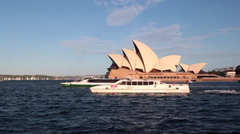 SYDNEY HARBOR OPERA HOUSE Stock Footage 46835981