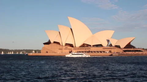 SYDNEY HARBOR OPERA HOUSE Stock Footage 46836979