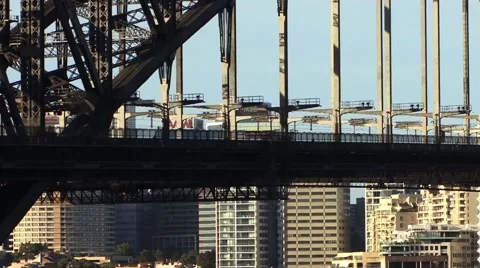 Sydney Harbour Bridge Close up Stock-Footage 51932556