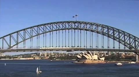 Sydney Harbour Bridge Stock Footage