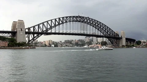 Sydney Harbour Bridge Stock-Footage 89402960